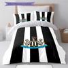 Newcastle United Patronen Beddengoed Set Dekbedovertrek Kussensloop Woondecoratie Cadeau (1 dekbedovertrek + 2 kussenslopen, zonder binnenkussen)