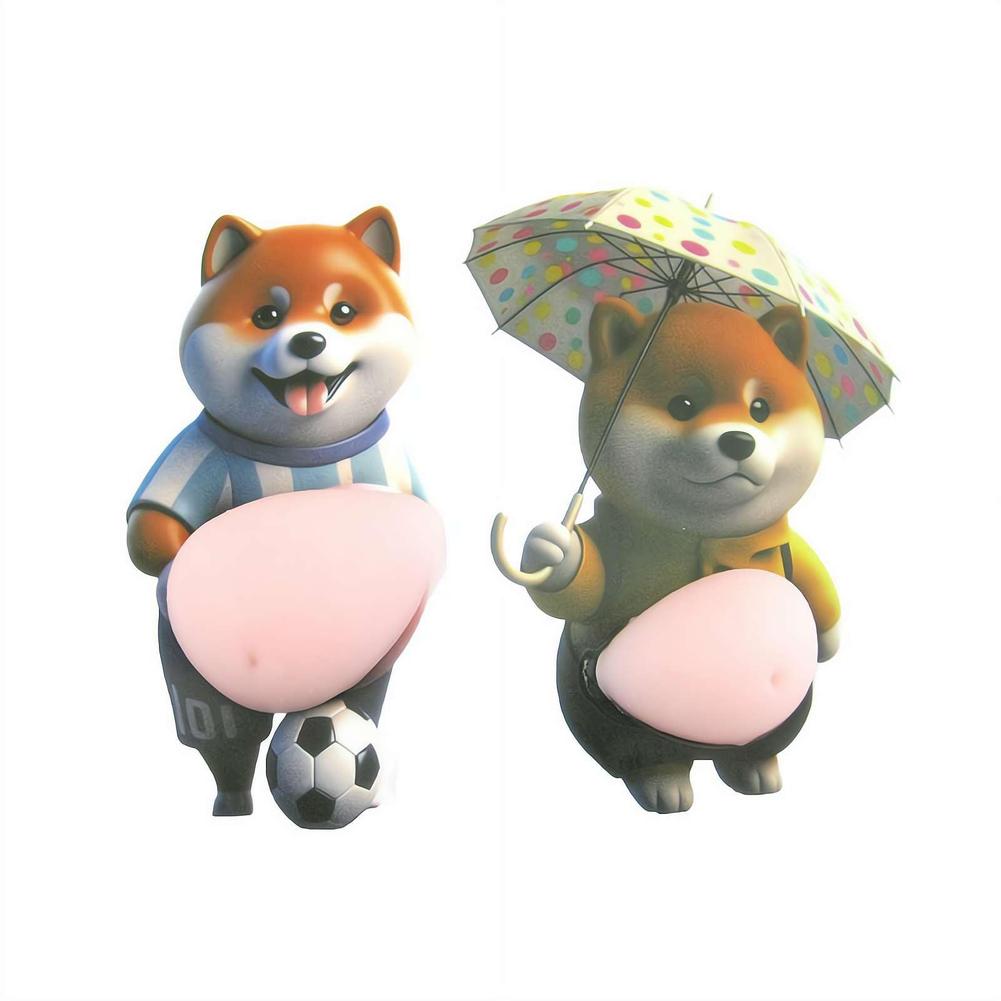 Shiba Inu Stress Toy 3D Shiba Inu Toy Soft Belly Pinch