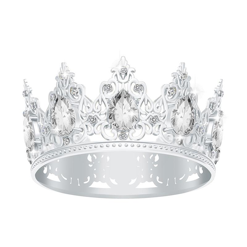 Luxury Water Drop Small Tiaras and Crowns for Girls Party Prom Cake Topper Crown Diadem Little Tiara Jewelry Flowers Ornaments