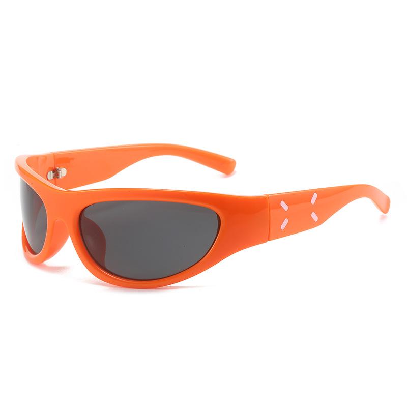 Neue Zukunftstechnologie Sense Sonnenbrille Konkave Form Foto Sport Sonnenbrille Welle Y2K Spice Girl Reitsonnenbrille