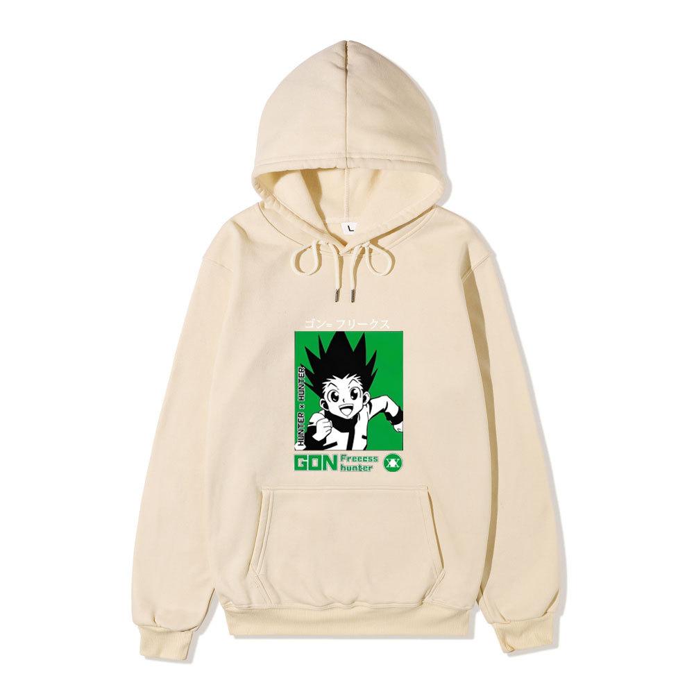 Japanese Anime Hoodie Sweatshirt Hunter X Hunter Graphic Printing Sweatshirts for Fans Casual Autumn Winter Fleece Streetwear