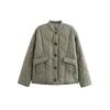2025 Women's Patchwork Leopard Print Cotton-Padded Jacket: European/American Retro Fashion, Loose Comfortable Casual Outerwear