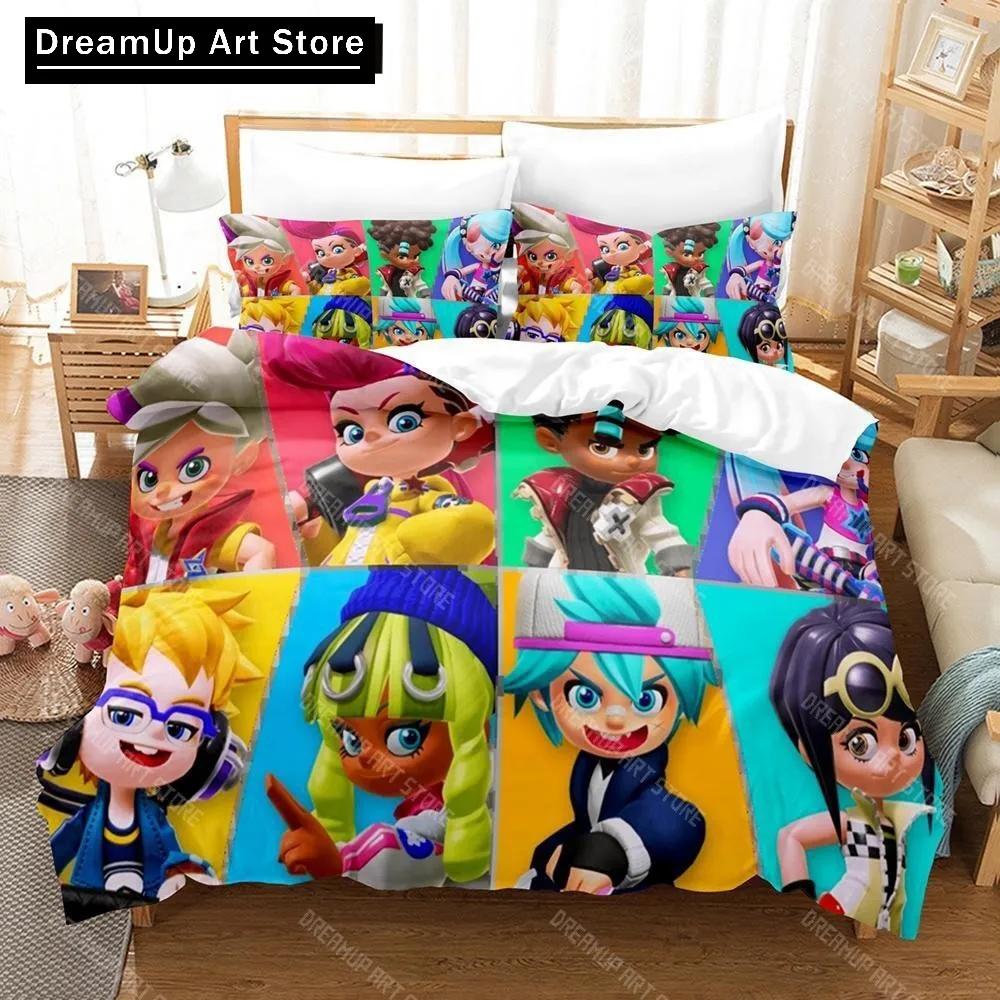 Game Ninjala Bedding Set Single Twin Full Queen King Size Bed Set Adult Kid Bedroom Duvet Cover Sets 3D Print Kawaii Kids Camas