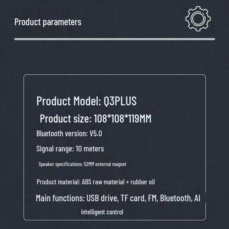 Bach John Q3PLUS Wireless Bluetooth Speaker