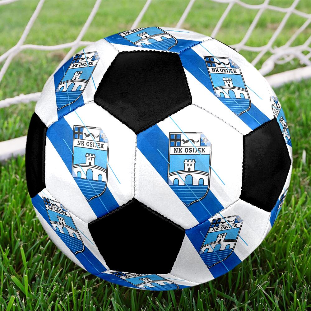 SIZE 5 NK Osijek Soccer Ball Colorful All Ages Machine Stitched PVC Competition Ready Durable High-Bounce
