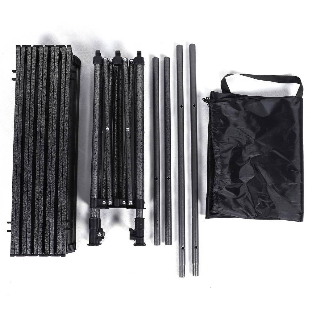 Outdoor Folding Long Table 120x55x80CM Portable Storage Universal Camping Space Saving Desk Easy To Install with Net Sturdy and