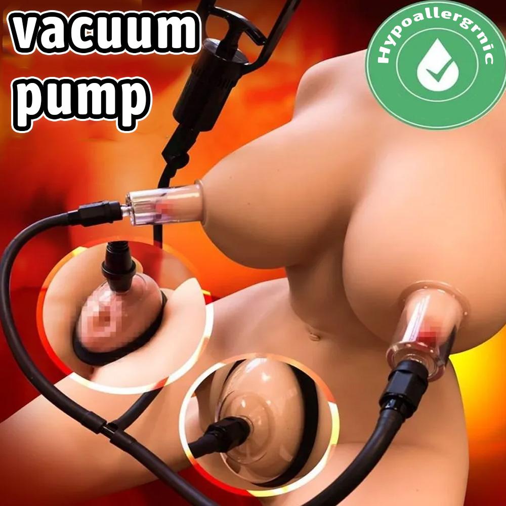 Clitoral Pump, Comes with A Set of 2 Clitoral Suckers, Clitoral Pump, Female and Couple Sexual Pleasure Tools, BDSM Nipple Sucking Toy