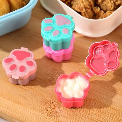 1Pcs Mini Sauce Bottle Cat Paw Ketchup Mustard Container Leakproof Dispenser