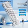 Transparent Wireless Bluetooth Crystal Keyboard & Mouse Set - Silent Mechanical for Girls’ Office