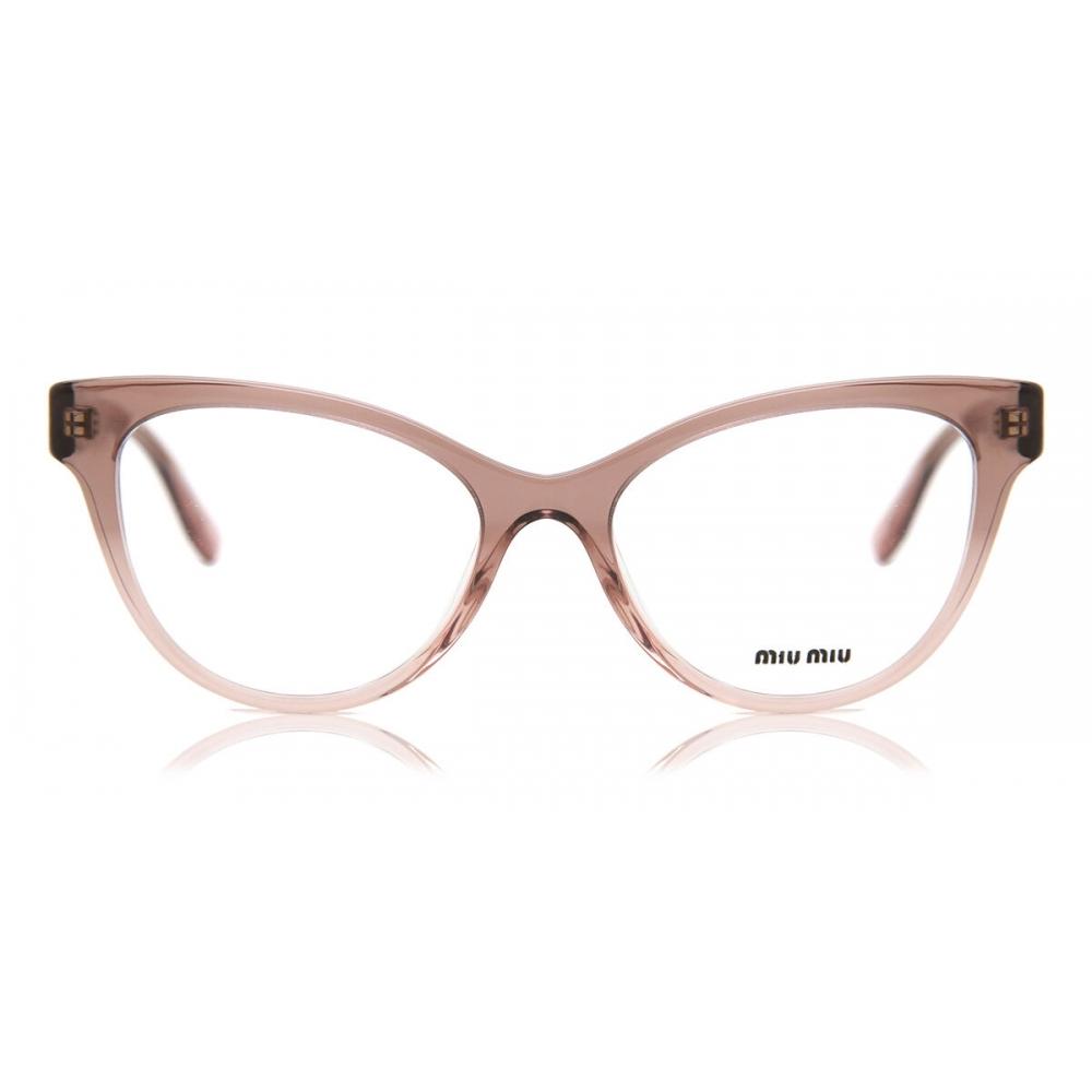 

Miu Miu Mu01tv 04i1o1 Women Eyeglasses Brown Gradient/53-18-140