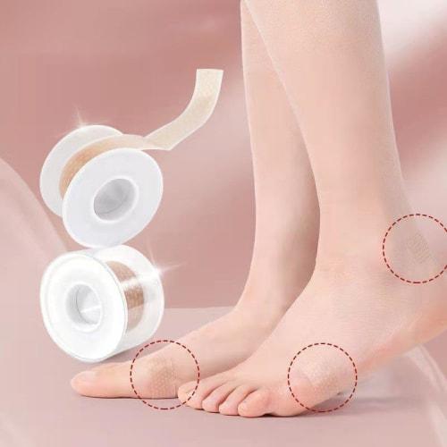 Silicone Heel Blister Prevention Tape, Discreet, Skin-Tone, Prevents Shoes from Slipping, Adhesive Tape, Relieves Foot Pain, Abrasion-Resistant, Water