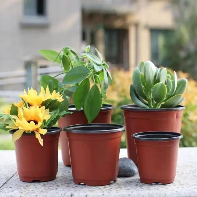 Plastic Plant POTS, Seedling Flower Plant Containers and Seed Starter POTS with Plant Labels