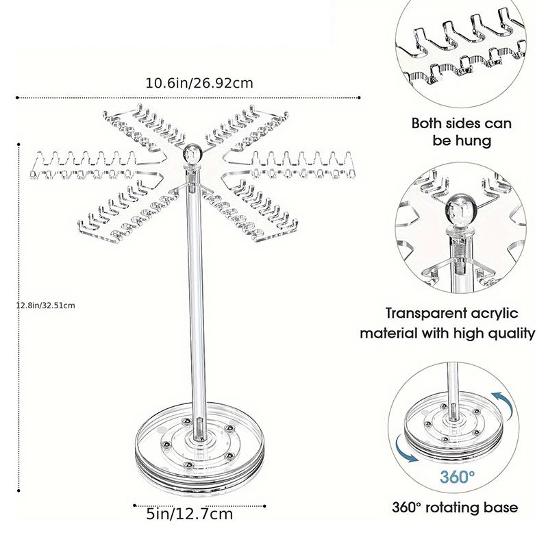 Halskjede Displaystativ Klart Halskjede Oppbevaringsstativ Dame Armbånd Smykkestativ Skrivebord Multifunksjonelt Oppbevaringsstativ