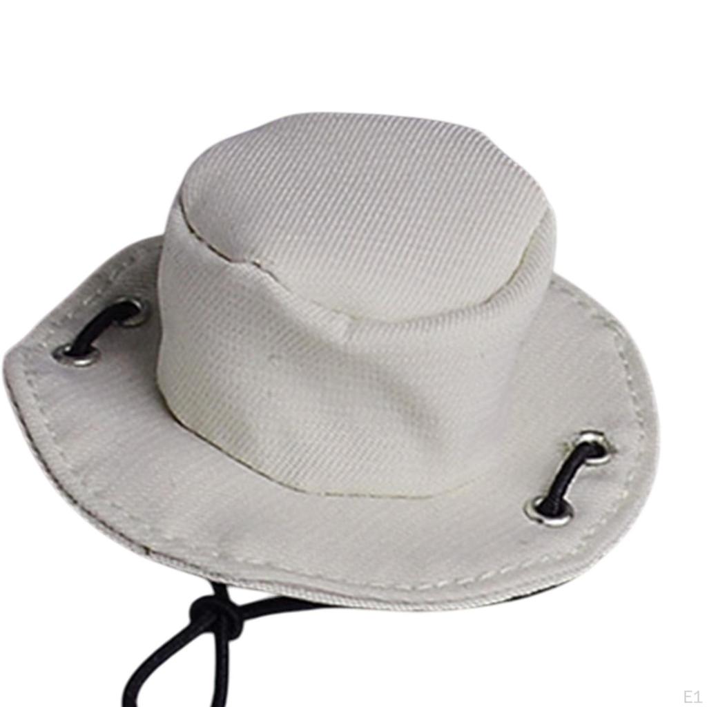 1/12 Mini Cowboy Hat Action Figure Props Model Doll Toy Western Decorative