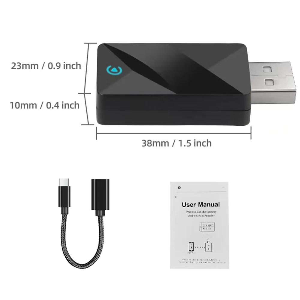 2 In 1 Wireless CarPlay Adapter Auto Smart Mini Box Plug and Play  for VW Toyota Honda Nissan for OEM Wired CarPlay Car Radio
