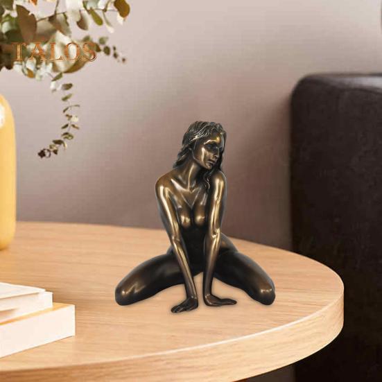 Statuie de femeie sexy de 5 inch, rășină, figurină feminină nudă, sculptură pentru fată de birou