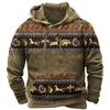 Winter Men's Hoodie Sweatshirt Harajuku Ethnic Wind Graphics Retro Clothes Pullover Shirt Casual Street Loose Casual Hoodie