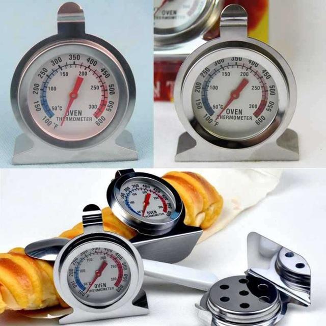 Stainless Steel Oven Thermometer Cooking Food Meat Dial Temperature Gauge Kitchen Oven Thermometer Measuring Tool Kitchen Gadget