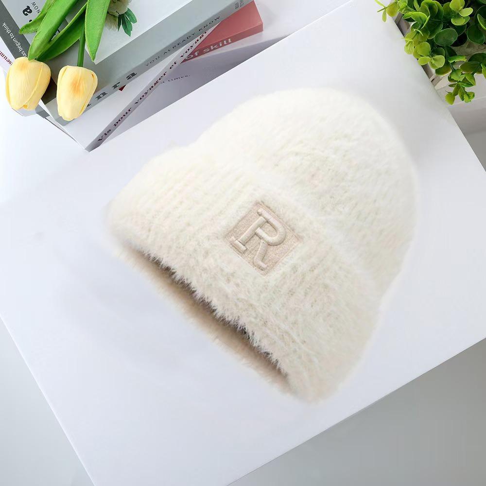 Casual Bonnet Caps Thickening Pullover Hat New Ear Protection  Women Girls