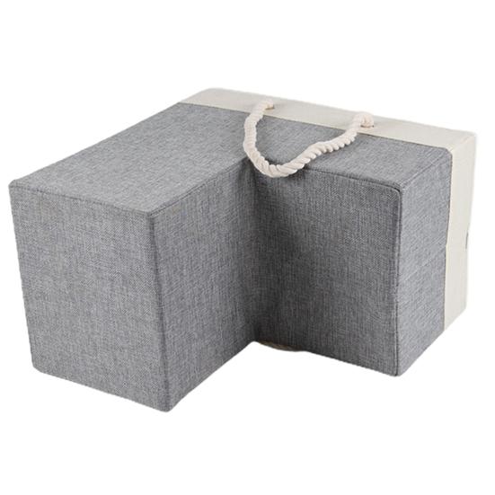 Basket Handle Large Portable Cotton Rope Foldable Stair Capacity Heavy Duty Fabric Carpeted Wooden