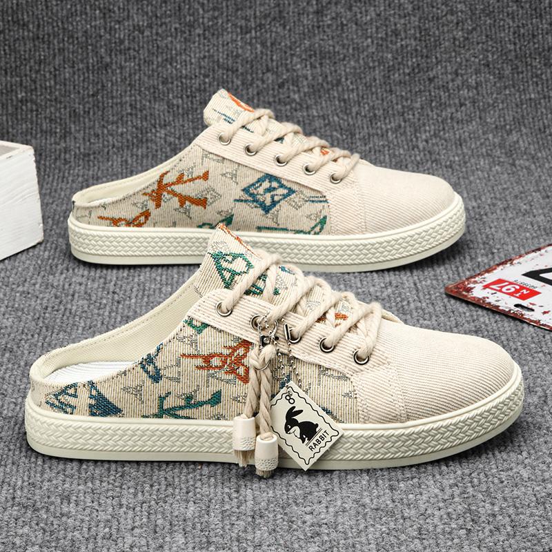 

Кеды Полу-Драг Повседневная Обувь Мужская Полуботинки Для Мужчин Мюли Сандалии Без Задника Плоские Кеды Летние Лоферы Тапочки Мужские Слайды 39