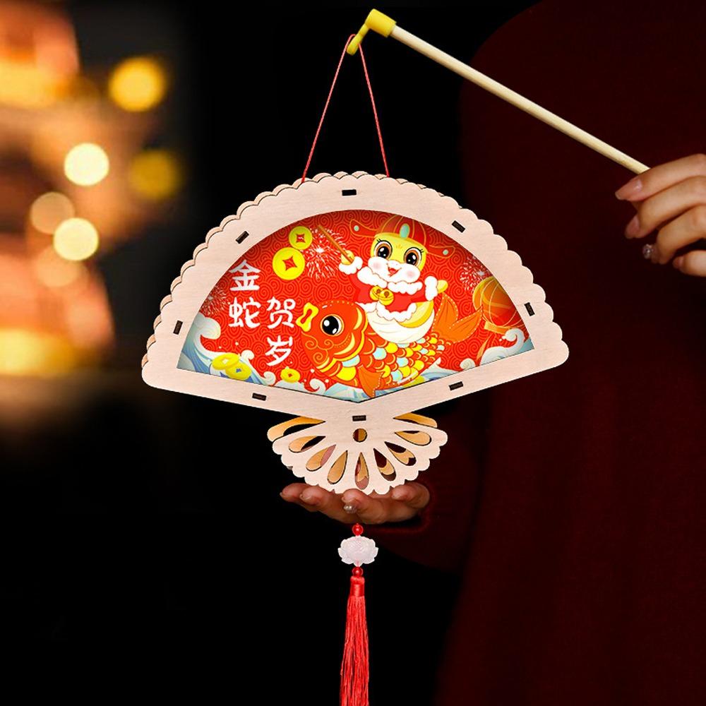 Traditional New Year Luminous Lantern Chinese Style Children Handheld Lantern Hanfu Accessories