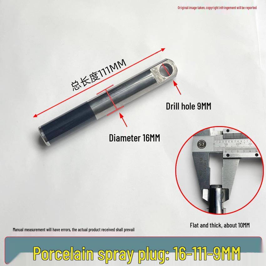 Universal High-Pressure Car Washer Pump: 1812 Plunger Piston Rod with Black Spray Porcelain Plunger & White Ceramic Tube