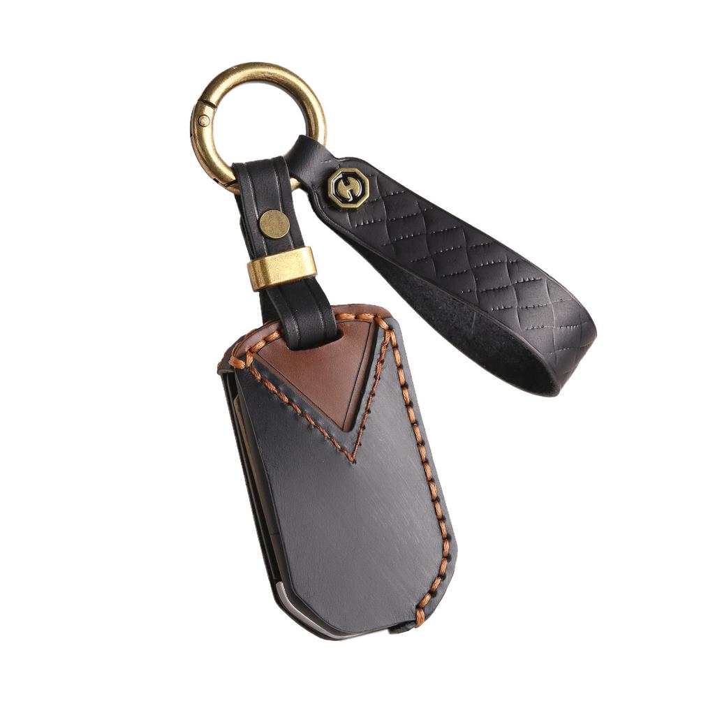Honda Folding Key Protective Leather Cover - Handcrafted