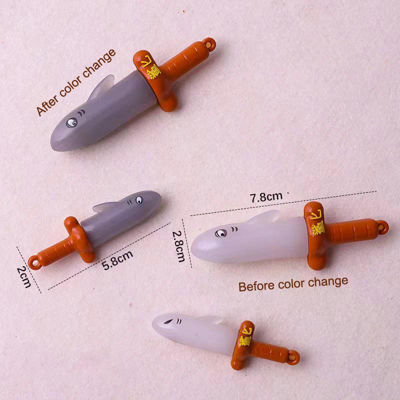 Kreatives Lustiges Sandhai Messer Schlüsselanhänger Spielzeug Dekompression Spaß Und Niedlich Hai Schwert Tier Spielzeug Kinder Jungen Mädchen Geburtstagsgeschenk