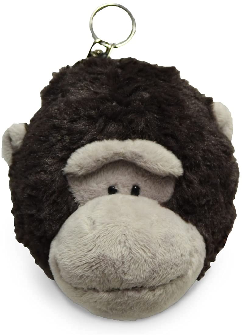NICI Gorilla Pass Case Keychain with Plush and Accessories Unisex Black