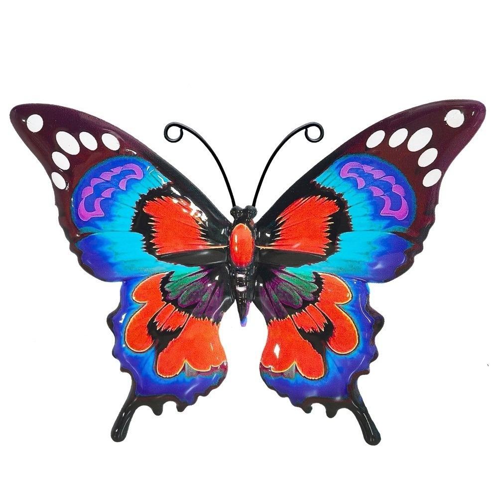 1/3/4pcs Outdoor Metal Butterfly Wall Art Decor Courtyard Crafts Iron Home Wall Decoration Pendants Garden Wall Hanging