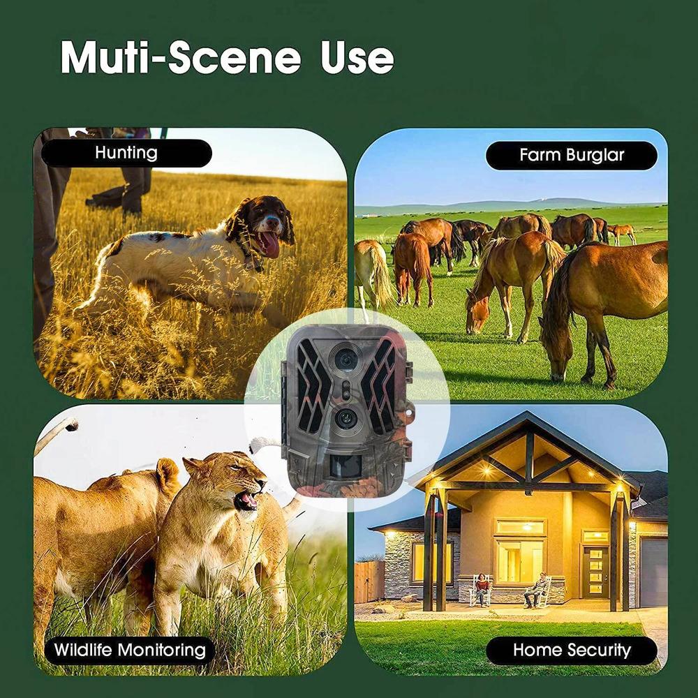 4G Tracking Camera 4K APP Control Cloud Service no Lithium-Battery Hunting Camera Cam Dual Lens Detection Wildlife came