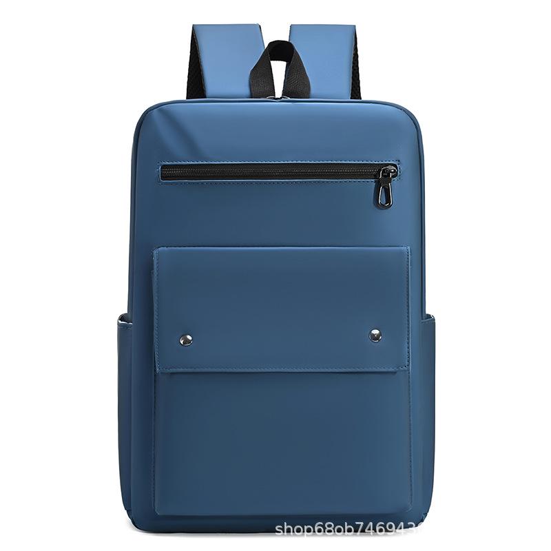 

Новый мужской ультралегкий водонепроницаемый кожаный рюкзак - Повседневный, Деловой, Дорожный, Универсальный синий/глубокий