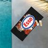 Fashion E-Essos Motor Oil Printed Towel,Quick Drying Beach Towels Are Suitable For Swimming Pools Camping Yoga And The Gym