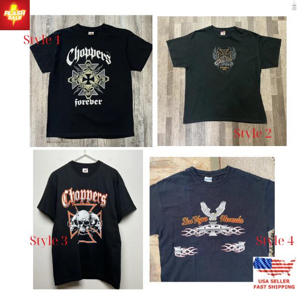 Новая одежда Винтажные Чопперы West Coast Choppers Футболка с крестом Стиль Y2K Унисекс Футболка XL