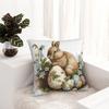 Easter Rabbit Egg Pillow Cover Cute Animal Fashion Pillow Case For Sofa Bedroom Home Decor Cushion Cover Soft Pillowcases Gift