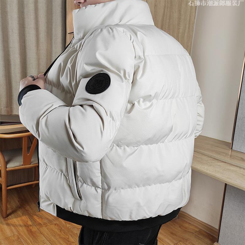 Men's Cotton-padded Clothes Are Warm In Winter, Casual Stand-up Collar, Thickened Cotton-padded Jacket, Large Size Feather Jacket, Men's Jacket.