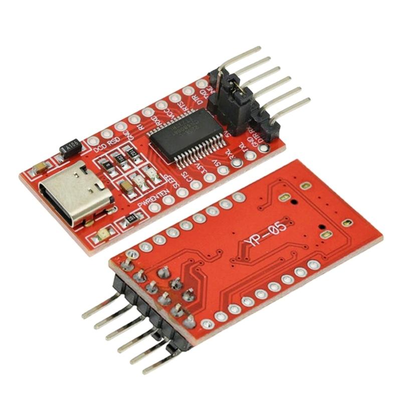 USB to TTL Conversion Adapter Module Featuring 3.3V and 5V Output Compatibility Lightweighted