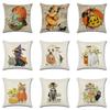 Brightly Colored Halloween Themed Pumpkin Animal Cushion Cover For Stylish Sofa Decor
