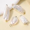 1pcs Irregular Geometric Round Square Real Natural Shell Pearl Charms For Jewelry Making Bulk Handmade Earrings Pendant Material