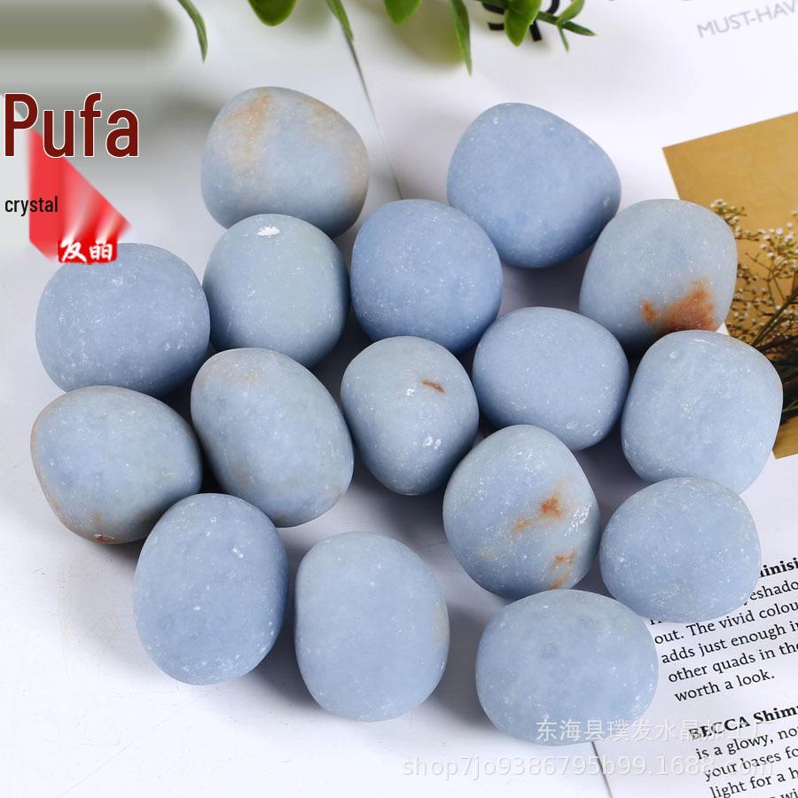 Blue Angel Polishing Stones: Large Particle Rolling Stones for Fish Tank Decoration 1.5-2cm, 500g естественный