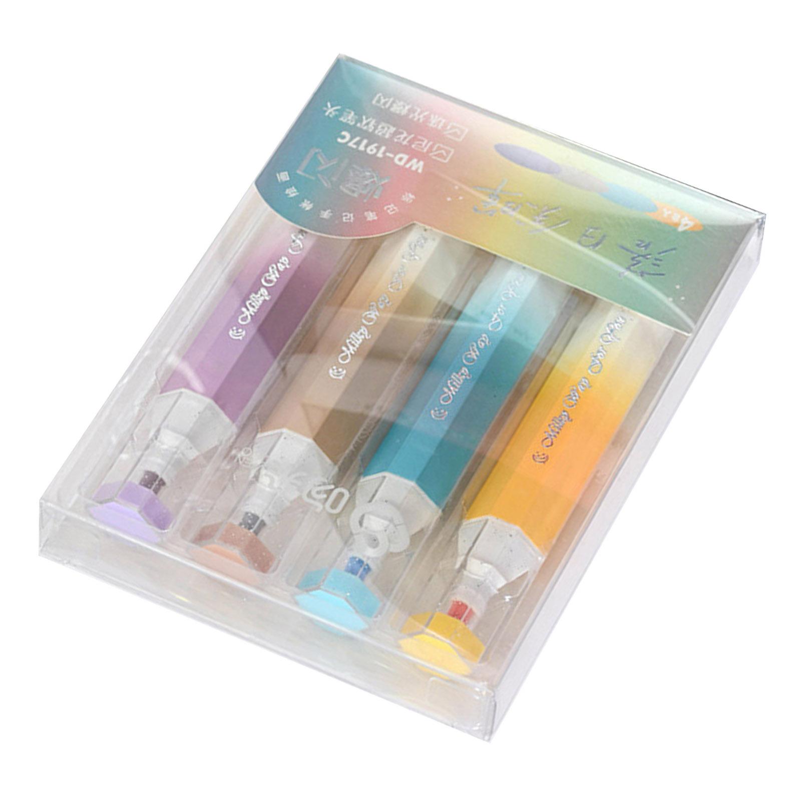 

4 шт. блестящий маркер 4 цвета маркер ручка быстросохнущая для выделения скрапбукинга календаря журнала открыток B