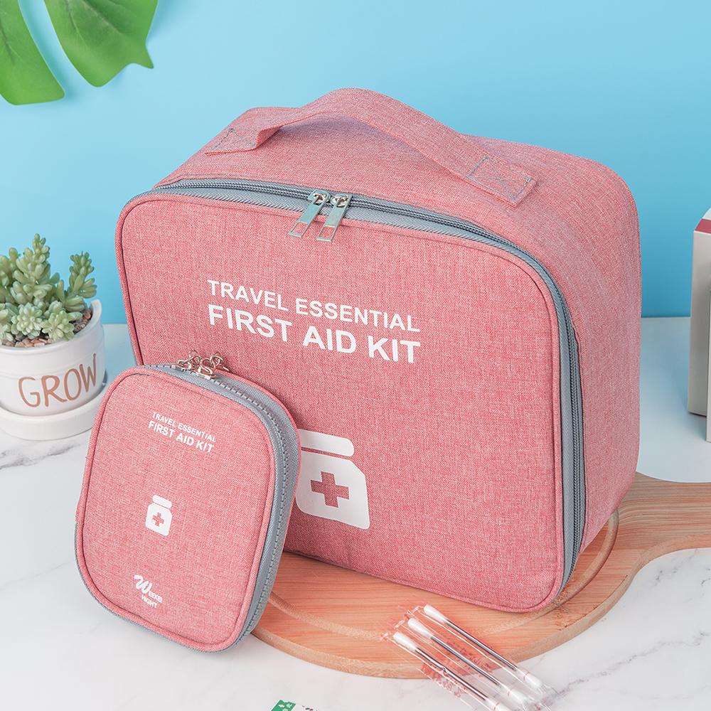 Home Medicine Bag Portable Travel First Aid Kit Medical Emergency Kit Organizer Outdoor Medicine Pill Storage Carrying Case Bag