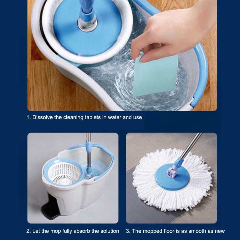 30/100 ks Tablety na čištění podlah Rozpustné ve vodě Sterilizační Voňavé Koupelna Kuchyně Deodorant Špína Toaleta Čisticí list