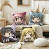 Anime Chibi Cute p-Puella Magi m-Madoka m-Magica Comfortable Soft Pillow Case for Sofa Living Room Home Decor Protective Covers