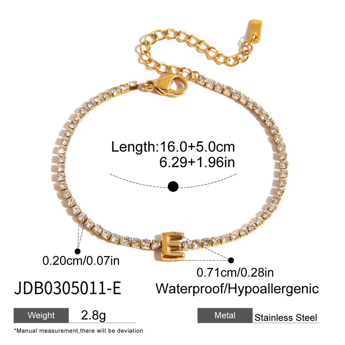 JYL TS Bracelet  Shine Letter Design Enhances Expression & Luck JDB0305011-E дикий синий yonder