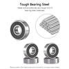 10PCS 608 2RS /608ZZ Ball Bearings – Bearing Steel and Double Rubber Sealed Miniature Deep Groove Ball Bearings