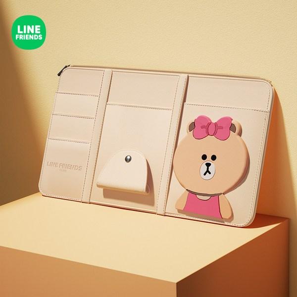 

Мультидержатель для автомобильного солнцезащитного козырька Line Friends, Choco, 1 шт.