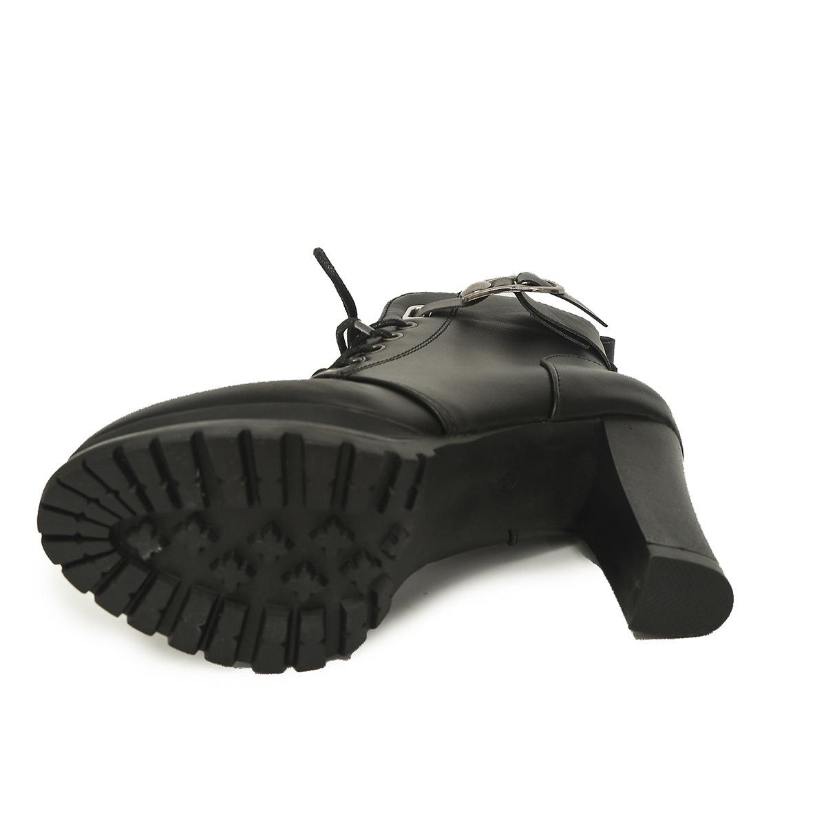 

2024 осень и зима новые ботинки Martin модные женские короткие ботинки бархатные на платформе высокие каблуки женские короткие женские ботинки на толстом каблуке 40