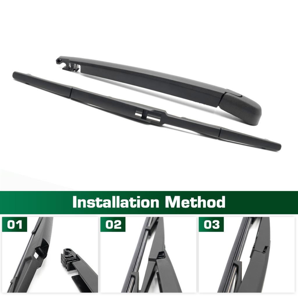 Wiper 14" Rear Wiper Blade & Arm Set Kit For Toyota Sienna LE XL20 2004 - 2005 Windshield Windscreen Tailgate Window